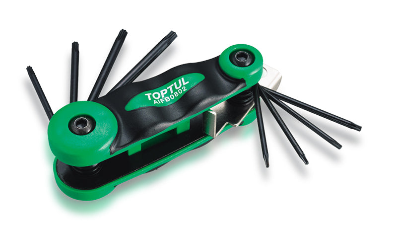 JUEGO 8 LLAVES TORX PEQUEÑAS - TOPTUL